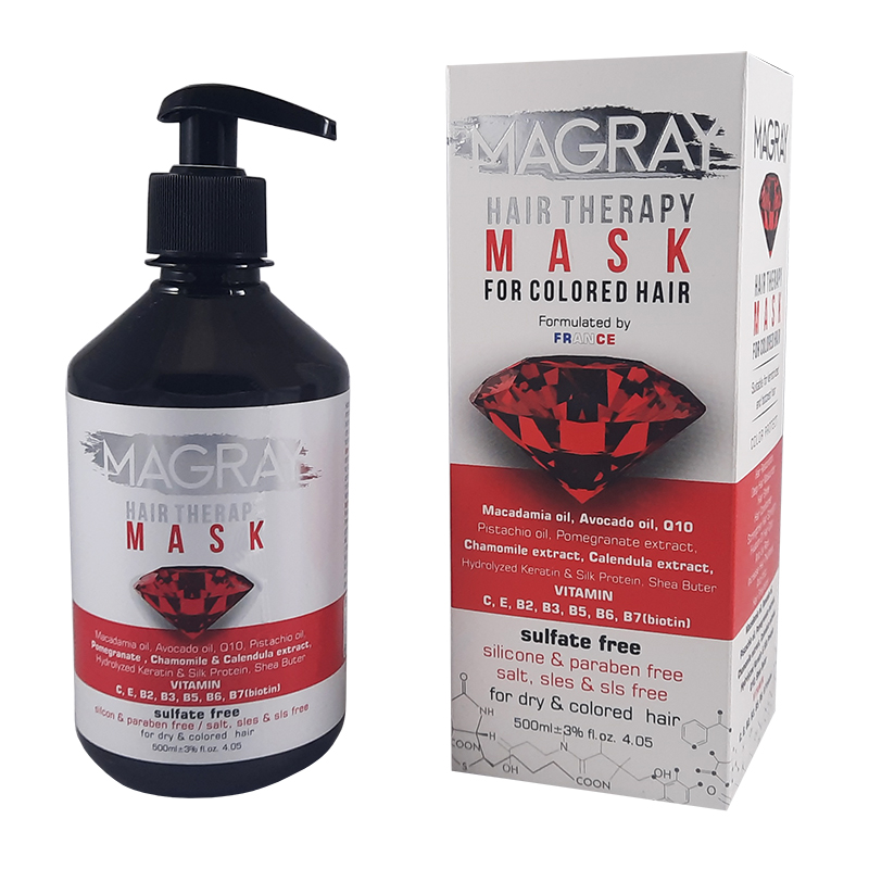 ماسک مو ماگرای مدل Sulfate Free مناسب برای موهای رنگ شده حجم 500 میلی لیتر
